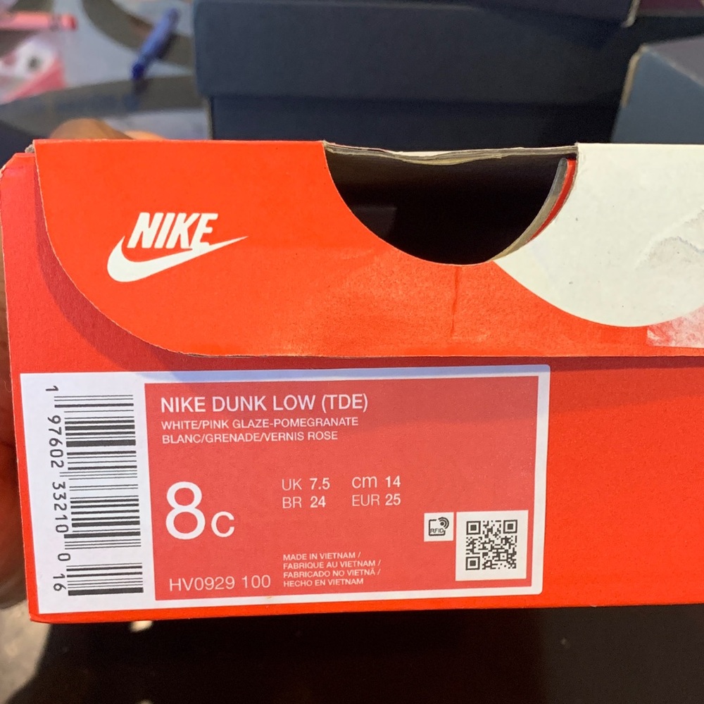 Nike Dunk Low TDE in White and Pink